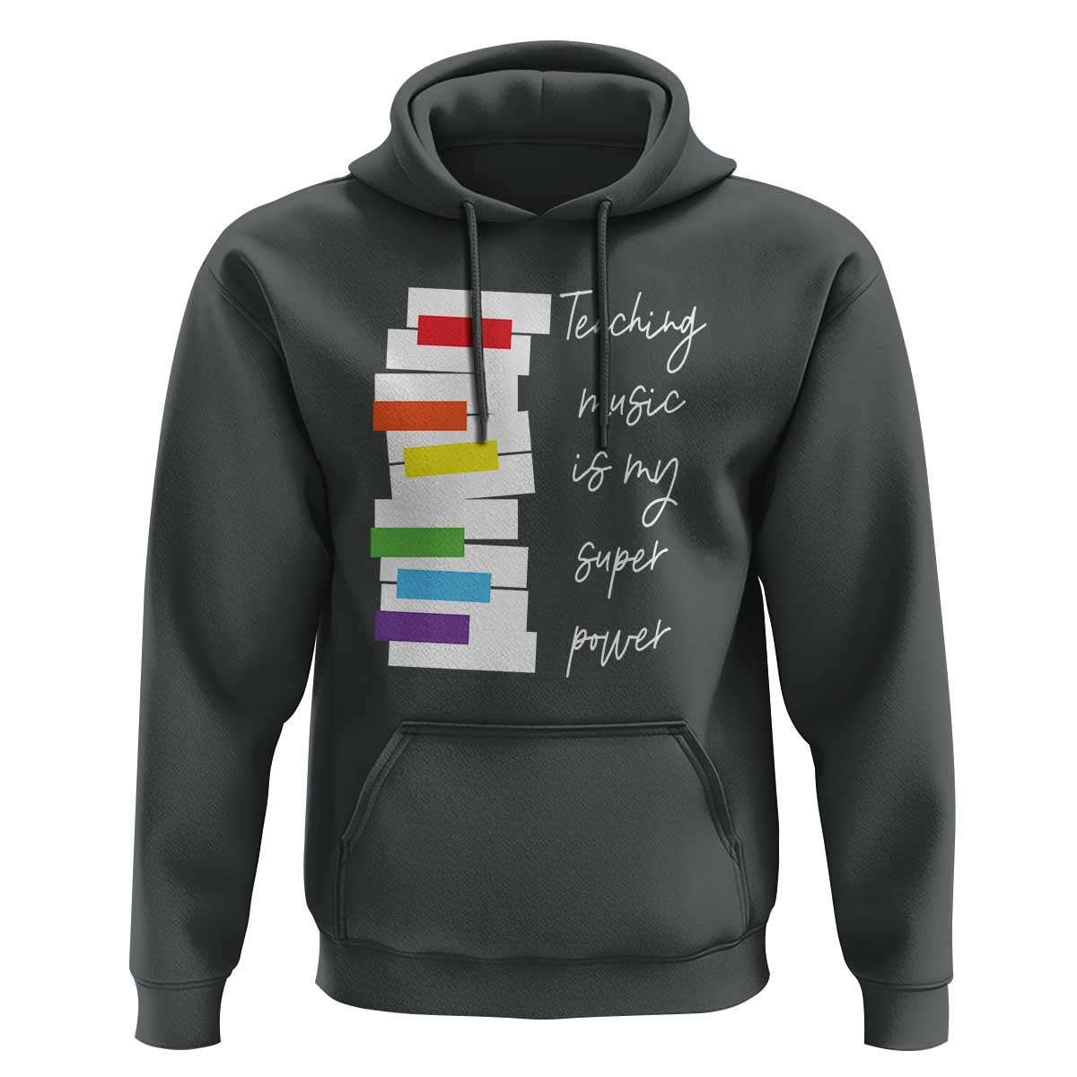 Music Teacher Hoodie Teaching Music Is My Superpower - Wonder Print Shop