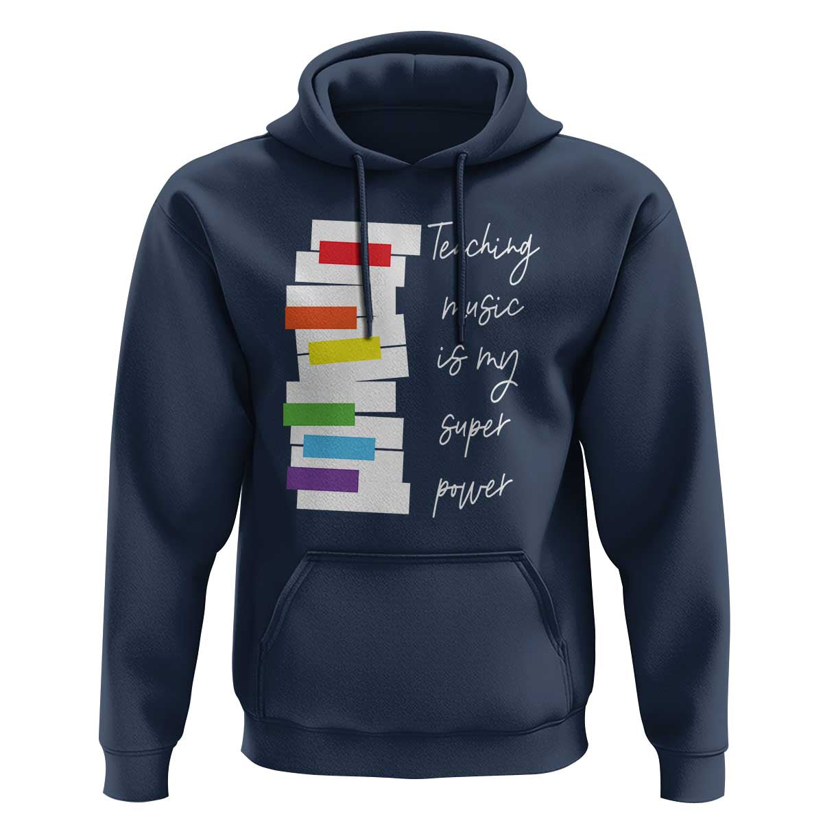 Music Teacher Hoodie Teaching Music Is My Superpower - Wonder Print Shop