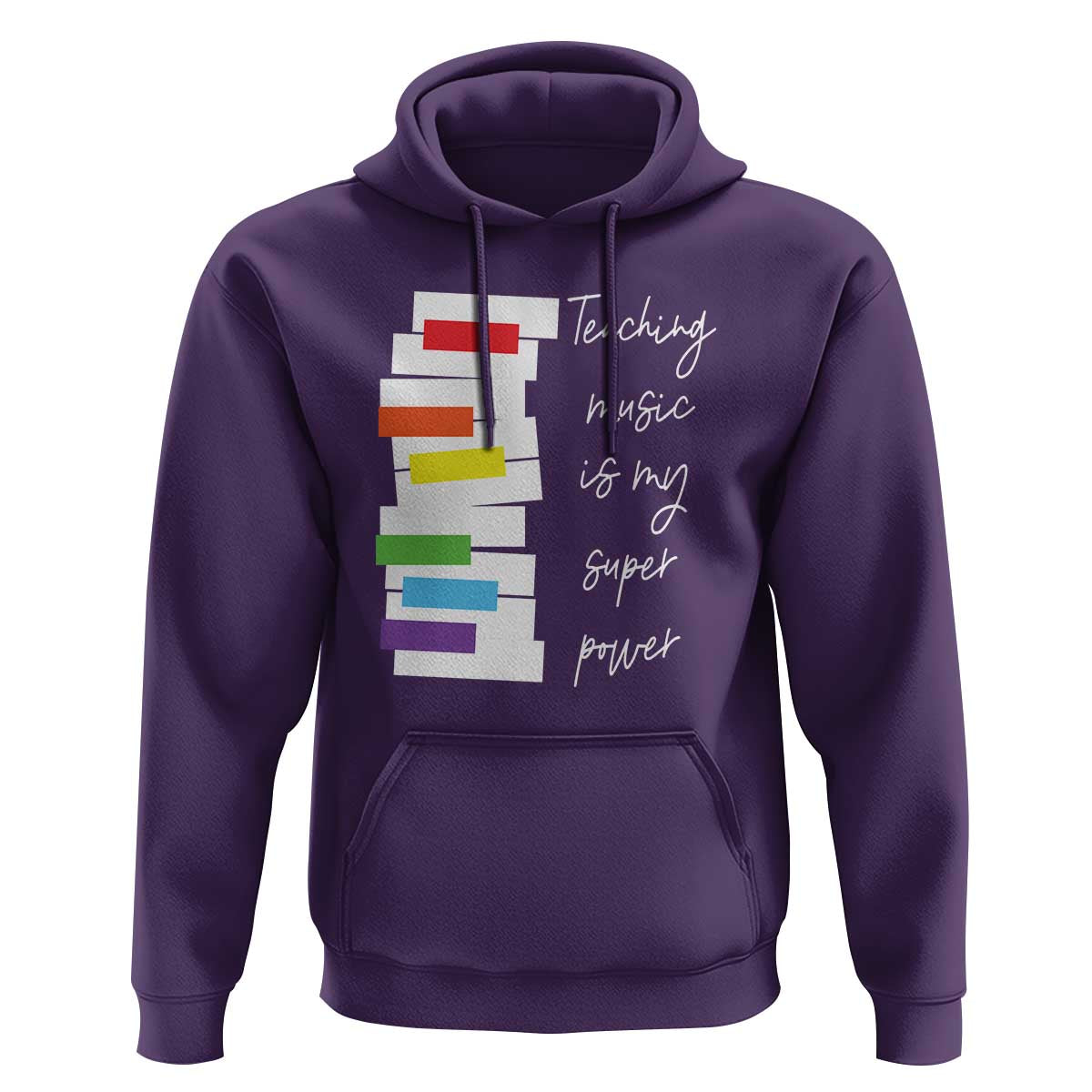 Music Teacher Hoodie Teaching Music Is My Superpower - Wonder Print Shop