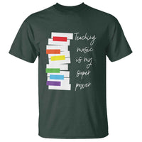 Music Teacher T Shirt Teaching Music Is My Superpower - Wonder Print Shop