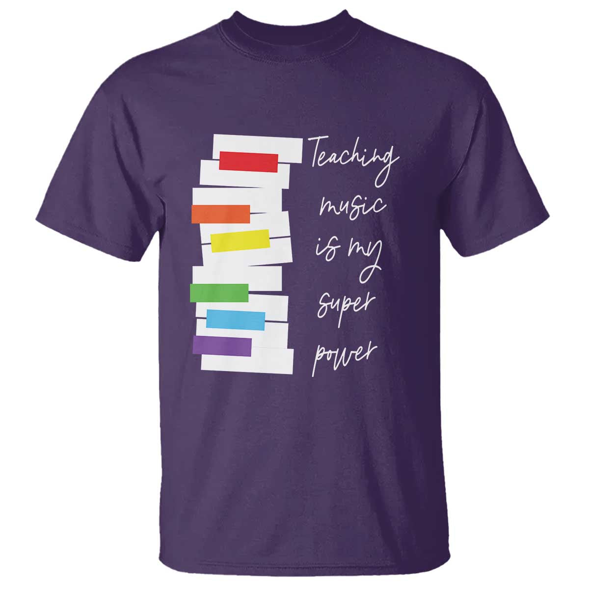 Music Teacher T Shirt Teaching Music Is My Superpower - Wonder Print Shop