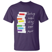 Music Teacher T Shirt Teaching Music Is My Superpower - Wonder Print Shop