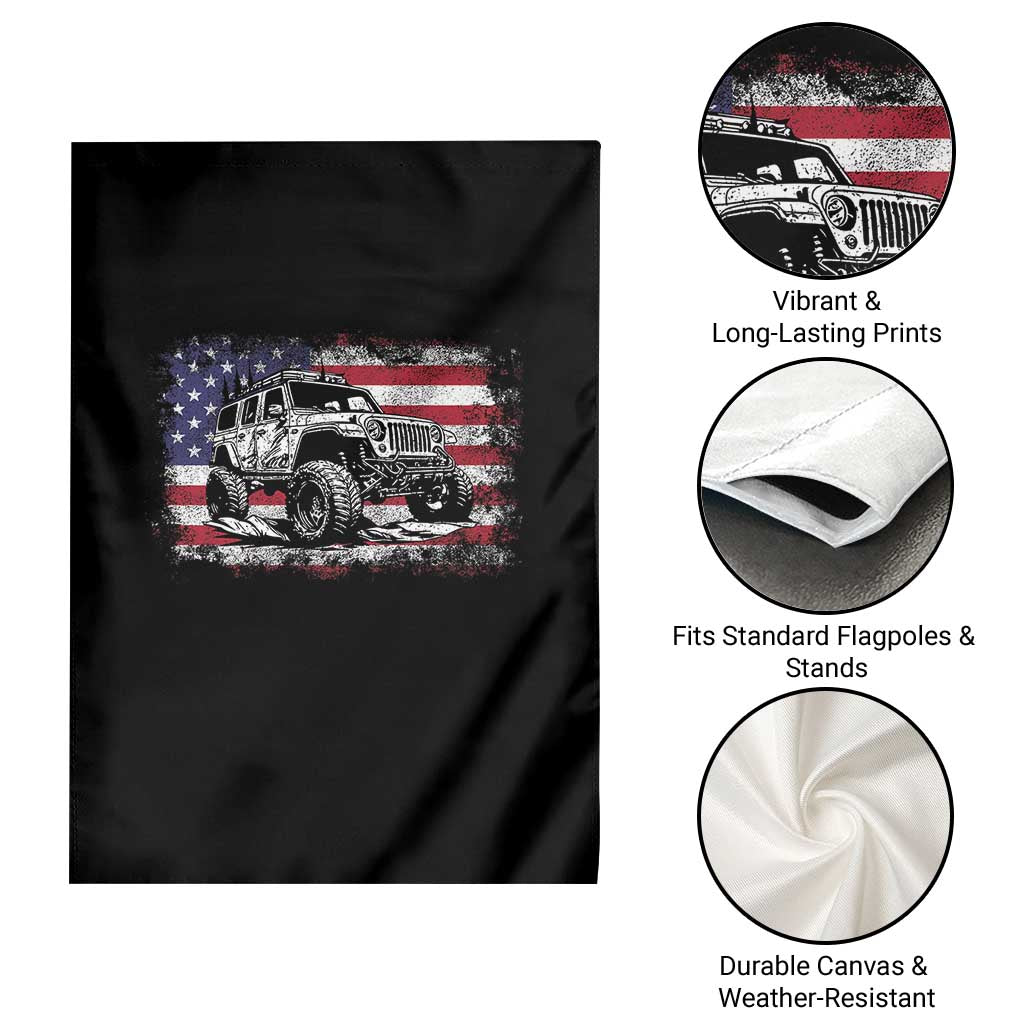 American Flag UTV Side By Side SXS Off Road Car Garden Flag - Wonder Print Shop