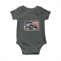 American Flag UTV Side By Side SXS Off Road Car Baby Onesie - Wonder Print Shop