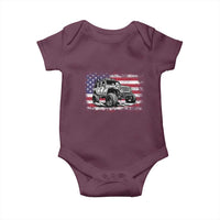 American Flag UTV Side By Side SXS Off Road Car Baby Onesie - Wonder Print Shop