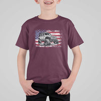 American Flag UTV Side By Side SXS Off Road Car T Shirt For Kid - Wonder Print Shop