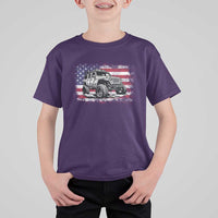 American Flag UTV Side By Side SXS Off Road Car T Shirt For Kid - Wonder Print Shop