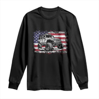 American Flag UTV Side By Side SXS Off Road Car Long Sleeve Shirt - Wonder Print Shop