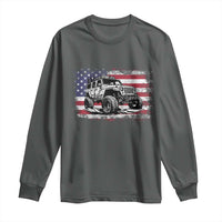 American Flag UTV Side By Side SXS Off Road Car Long Sleeve Shirt - Wonder Print Shop