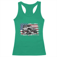 American Flag UTV Side By Side SXS Off Road Car Racerback Tank Top - Wonder Print Shop
