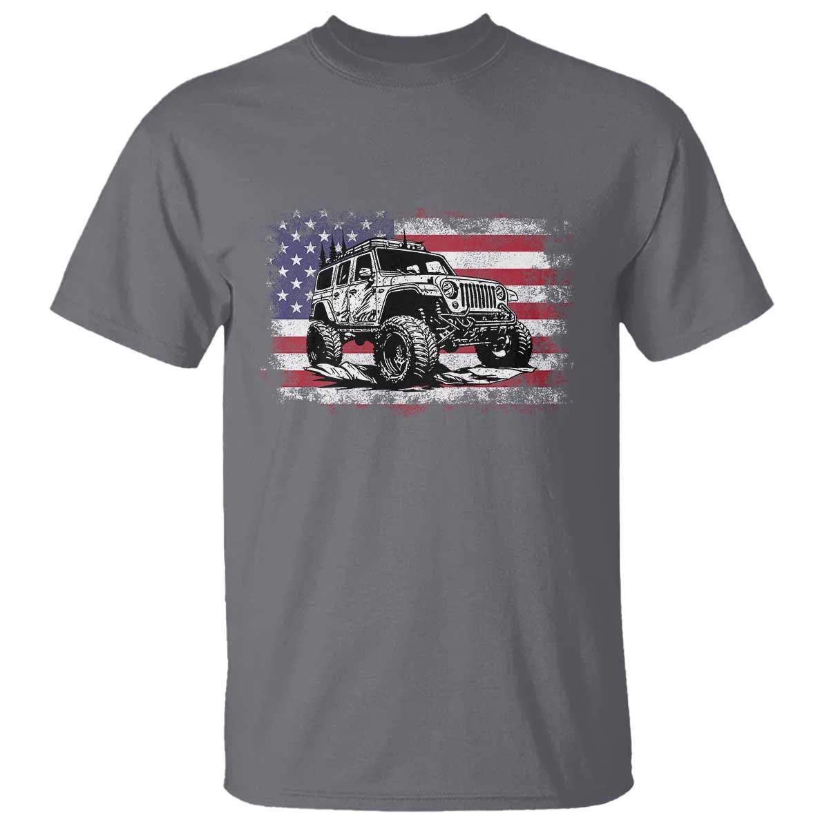American Flag UTV Side By Side SXS Off Road Car T Shirt - Wonder Print Shop