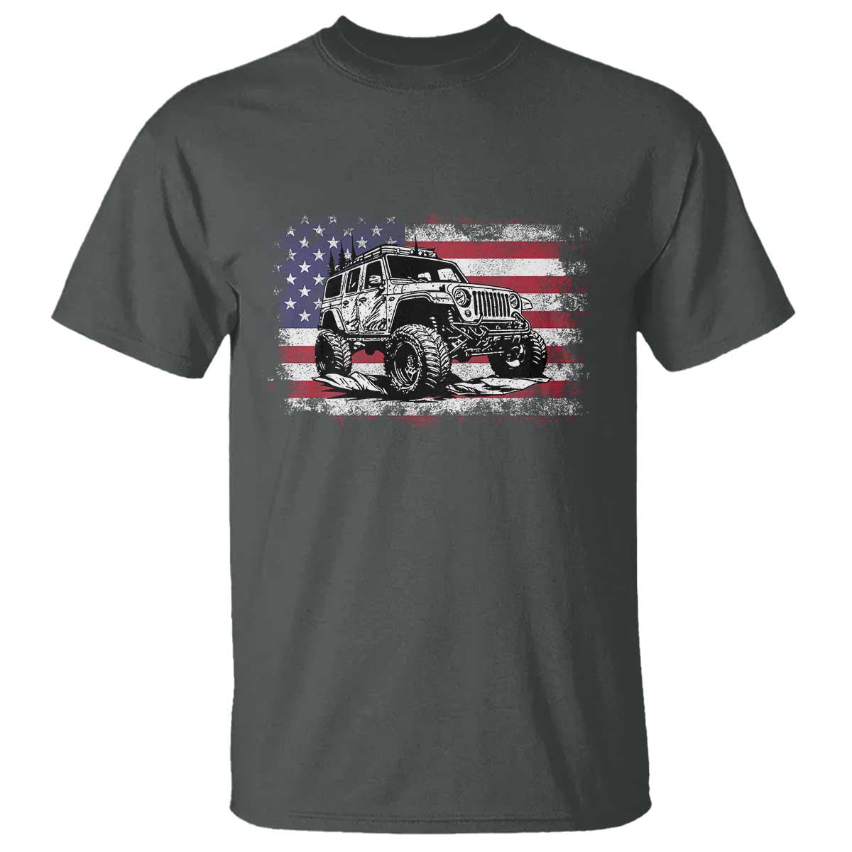 American Flag UTV Side By Side SXS Off Road Car T Shirt - Wonder Print Shop