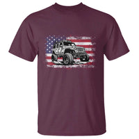 American Flag UTV Side By Side SXS Off Road Car T Shirt - Wonder Print Shop