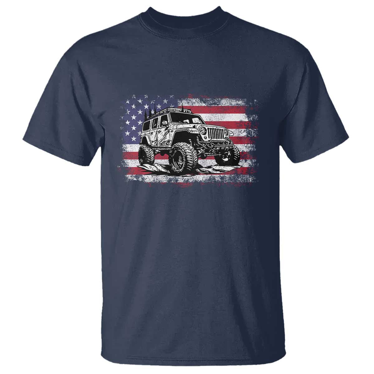 American Flag UTV Side By Side SXS Off Road Car T Shirt - Wonder Print Shop