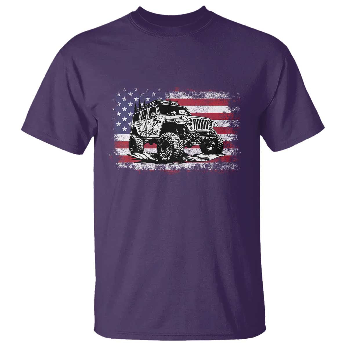 American Flag UTV Side By Side SXS Off Road Car T Shirt - Wonder Print Shop