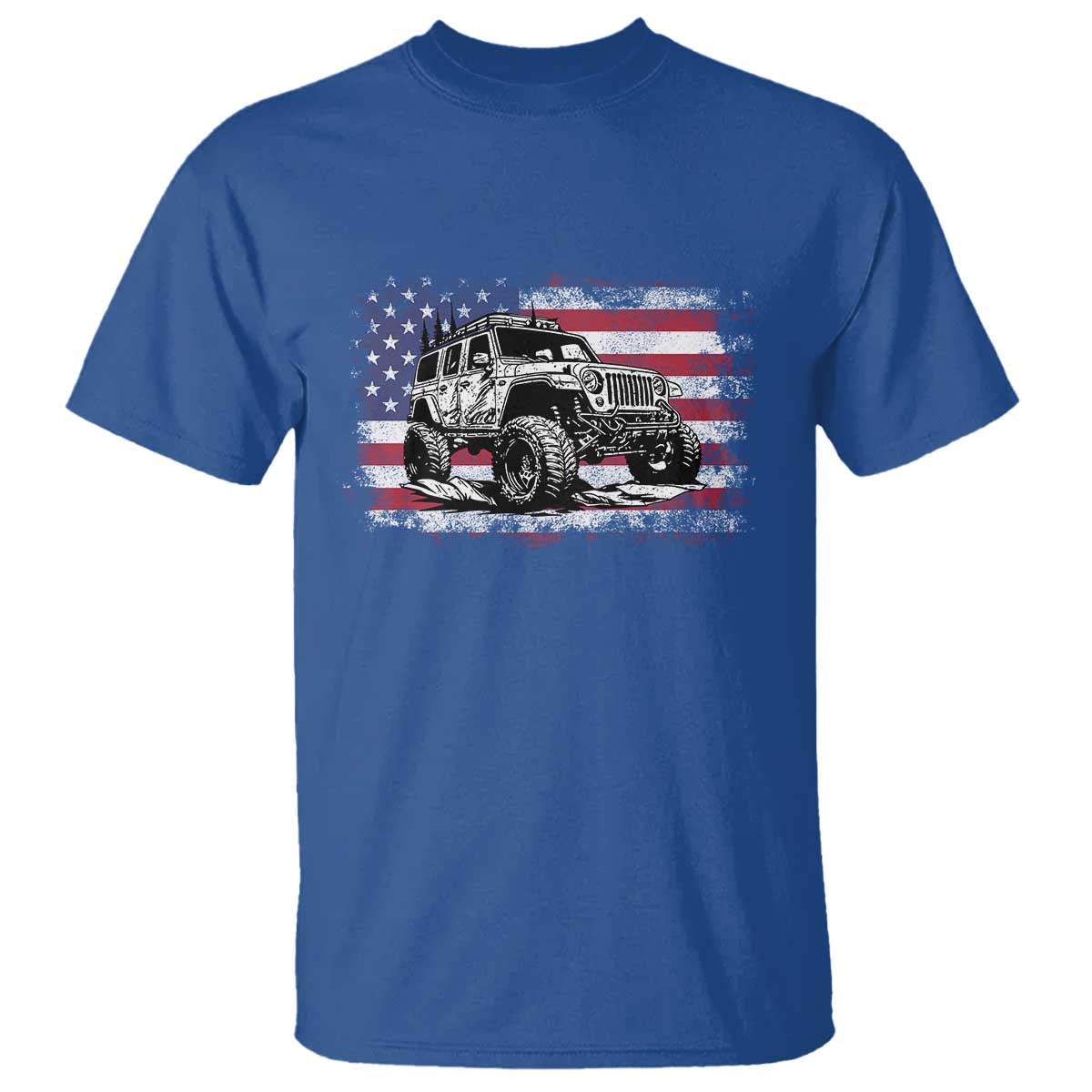 American Flag UTV Side By Side SXS Off Road Car T Shirt - Wonder Print Shop