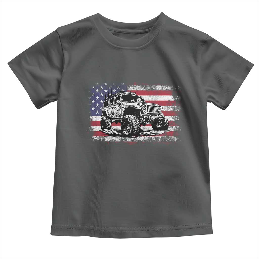 American Flag UTV Side By Side SXS Off Road Car Toddler T Shirt - Wonder Print Shop