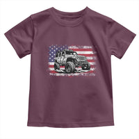American Flag UTV Side By Side SXS Off Road Car Toddler T Shirt - Wonder Print Shop