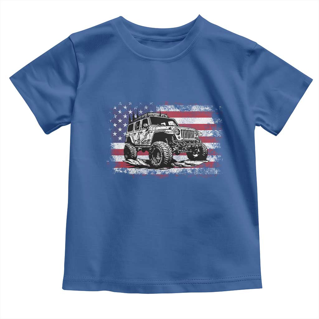American Flag UTV Side By Side SXS Off Road Car Toddler T Shirt - Wonder Print Shop