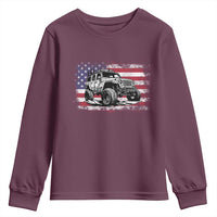 American Flag UTV Side By Side SXS Off Road Car Youth Sweatshirt - Wonder Print Shop