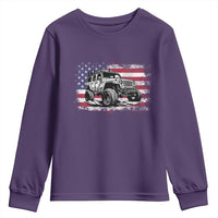 American Flag UTV Side By Side SXS Off Road Car Youth Sweatshirt - Wonder Print Shop