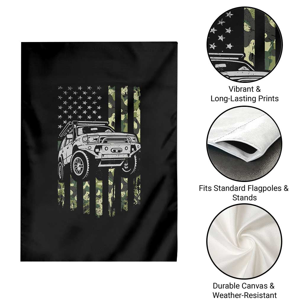 Camouflage American Flag UTV Side By Side SXS Off Road Car Garden Flag - Wonder Print Shop