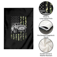 Camouflage American Flag UTV Side By Side SXS Off Road Car Garden Flag - Wonder Print Shop
