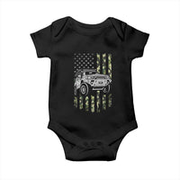 Camouflage American Flag UTV Side By Side SXS Off Road Car Baby Onesie - Wonder Print Shop