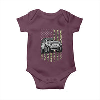 Camouflage American Flag UTV Side By Side SXS Off Road Car Baby Onesie - Wonder Print Shop