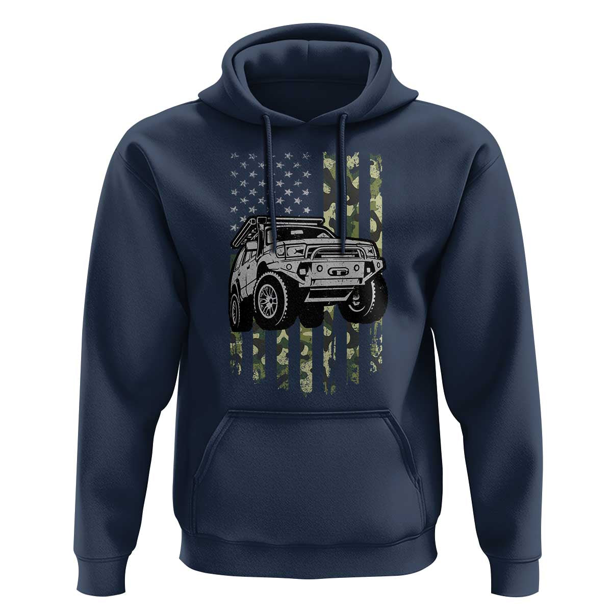 Camouflage American Flag UTV Side By Side SXS Off Road Car Hoodie - Wonder Print Shop