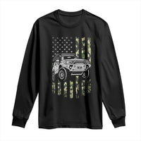 Camouflage American Flag UTV Side By Side SXS Off Road Car Long Sleeve Shirt - Wonder Print Shop