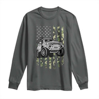 Camouflage American Flag UTV Side By Side SXS Off Road Car Long Sleeve Shirt - Wonder Print Shop