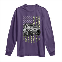 Camouflage American Flag UTV Side By Side SXS Off Road Car Long Sleeve Shirt - Wonder Print Shop