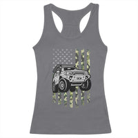 Camouflage American Flag UTV Side By Side SXS Off Road Car Racerback Tank Top - Wonder Print Shop