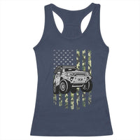 Camouflage American Flag UTV Side By Side SXS Off Road Car Racerback Tank Top - Wonder Print Shop