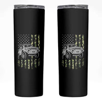 Camouflage American Flag UTV Side By Side SXS Off Road Car Skinny Tumbler - Wonder Print Shop