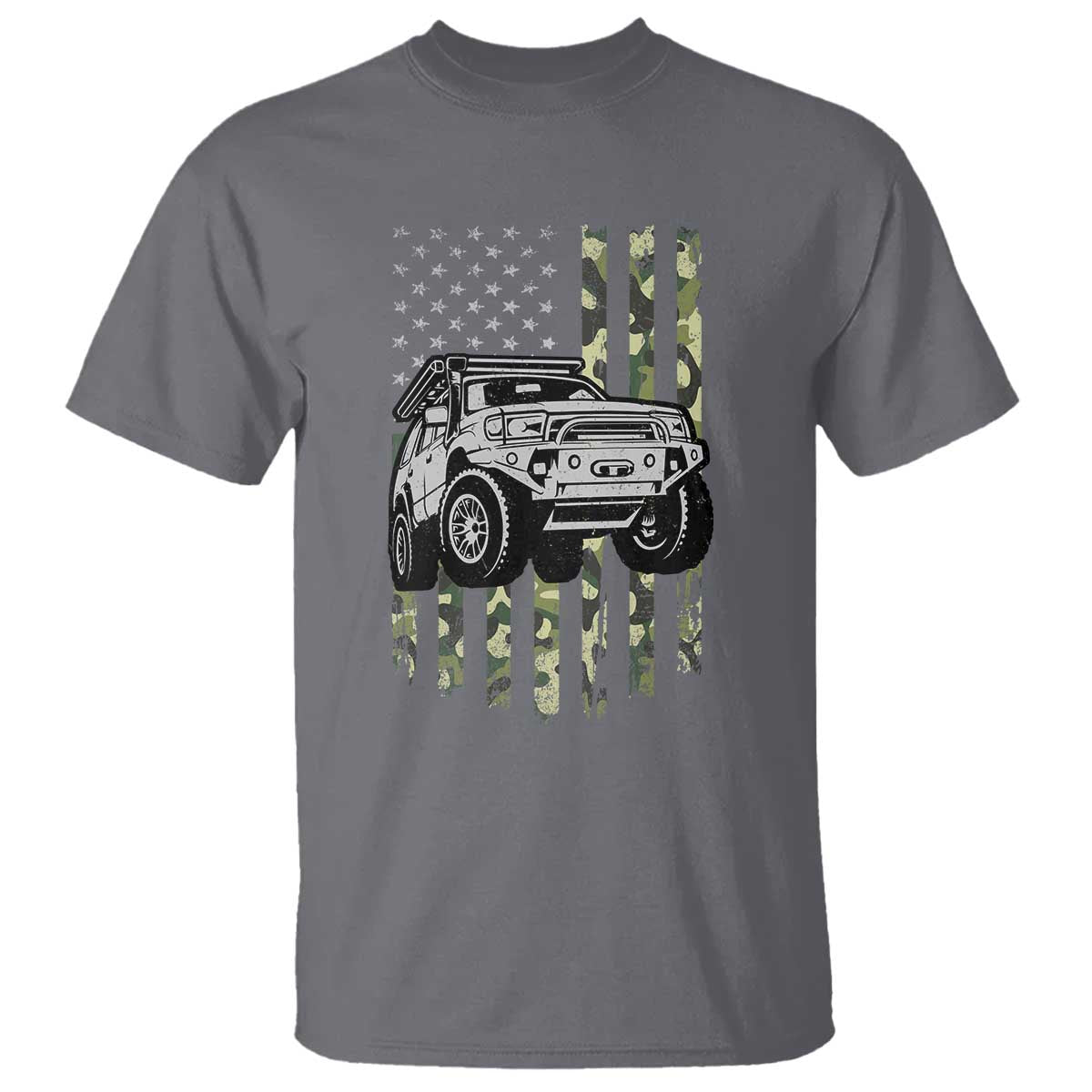 Camouflage American Flag UTV Side By Side SXS Off Road Car T Shirt - Wonder Print Shop