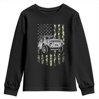 Camouflage American Flag UTV Side By Side SXS Off Road Car Youth Sweatshirt - Wonder Print Shop