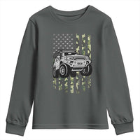 Camouflage American Flag UTV Side By Side SXS Off Road Car Youth Sweatshirt - Wonder Print Shop