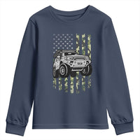 Camouflage American Flag UTV Side By Side SXS Off Road Car Youth Sweatshirt - Wonder Print Shop