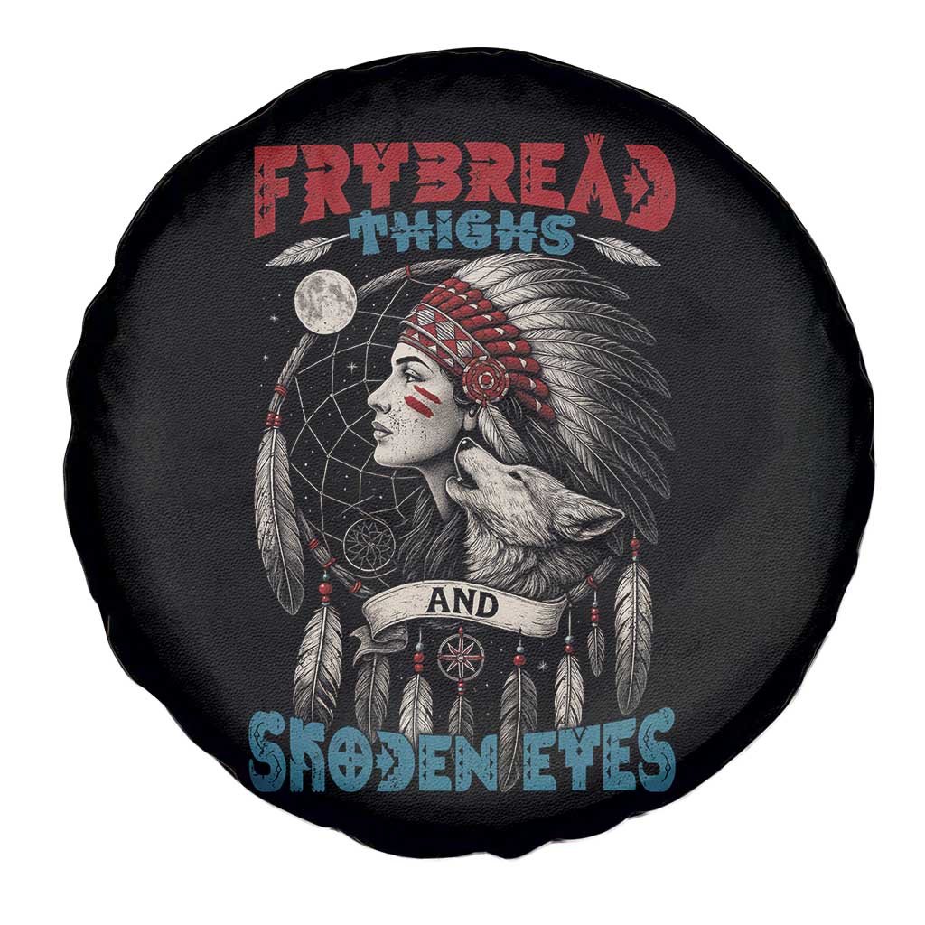 Native American Women Spare Tire Cover Frybread Thighs Skoden Eyes Dreamcatcher - Wonder Print Shop