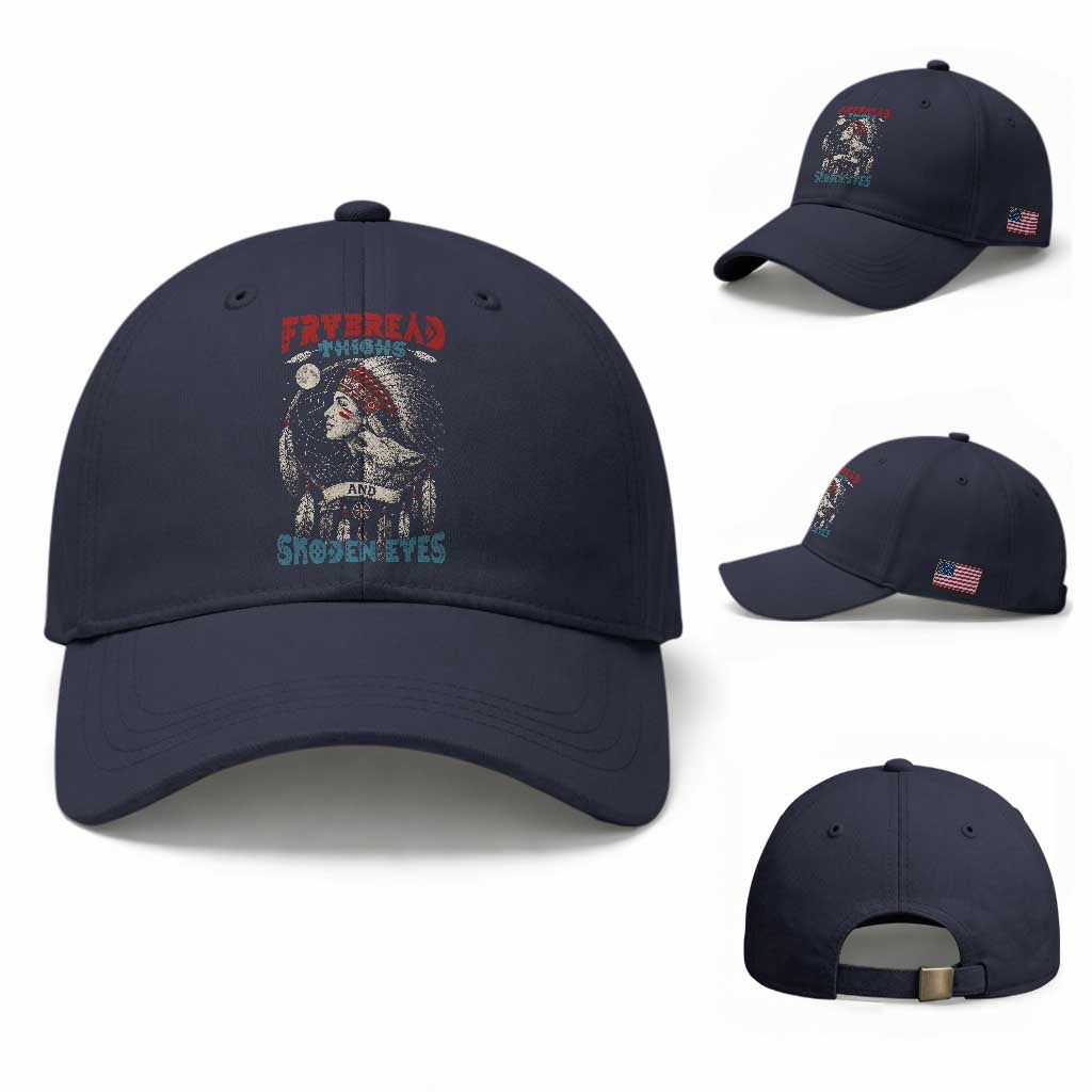 Native American Women Baseball Cap Frybread Thighs Skoden Eyes Dreamcatcher