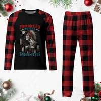 Native American Women Plaid Pajama Set Frybread Thighs Skoden Eyes Dreamcatcher