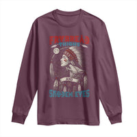 Native American Women Long Sleeve Shirt Frybread Thighs Skoden Eyes Dreamcatcher - Wonder Print Shop
