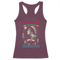 Native American Women Racerback Tank Top Frybread Thighs Skoden Eyes Dreamcatcher - Wonder Print Shop