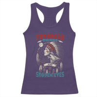 Native American Women Racerback Tank Top Frybread Thighs Skoden Eyes Dreamcatcher - Wonder Print Shop