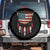 Native American Vintage Feathers USA Flag Spare Tire Cover - Wonder Print Shop