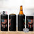 Native American Vintage Feathers USA Flag 4 in 1 Can Cooler Tumbler - Wonder Print Shop