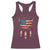 Native American Vintage Feathers USA Flag Racerback Tank Top - Wonder Print Shop