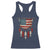 Native American Vintage Feathers USA Flag Racerback Tank Top - Wonder Print Shop